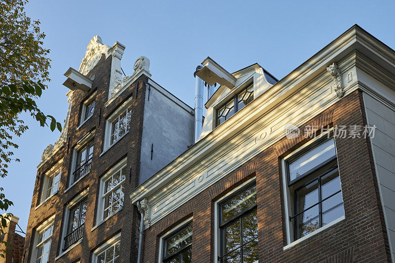 阿姆斯特丹的运河老房子