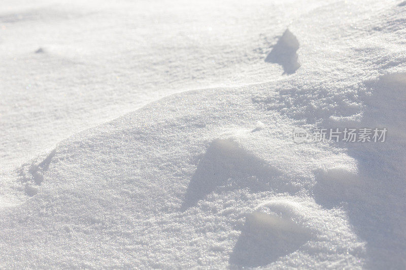 霜天里的雪堆