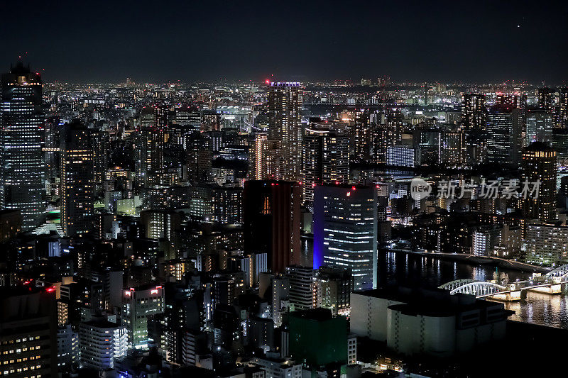 大城市的夜景