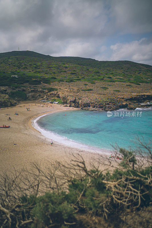 地中海海滩的风景