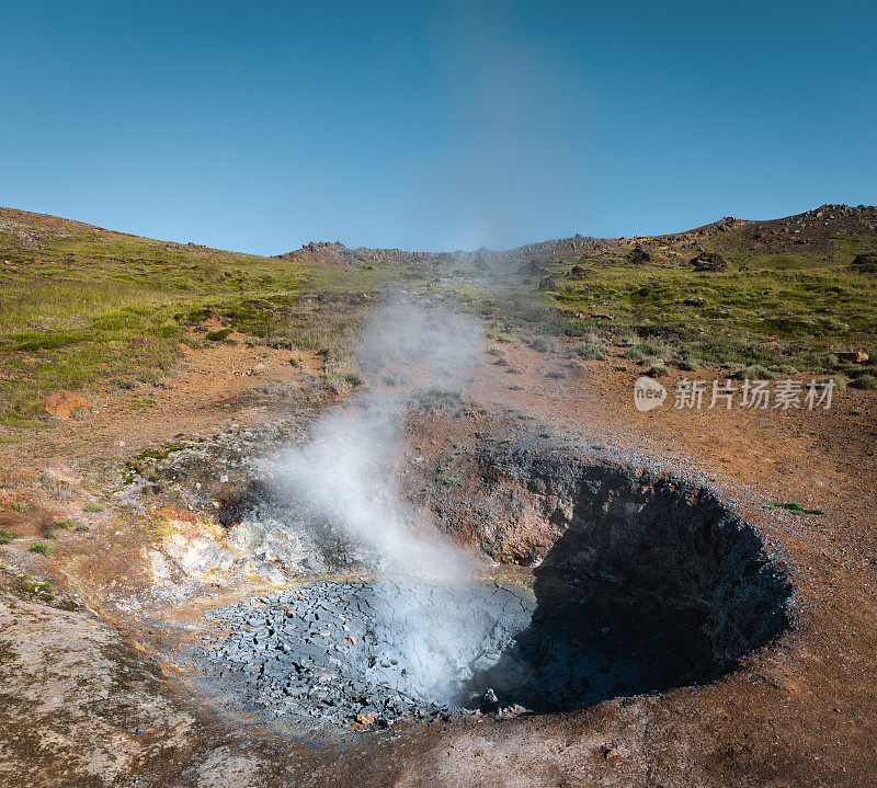 冰岛的地热活动