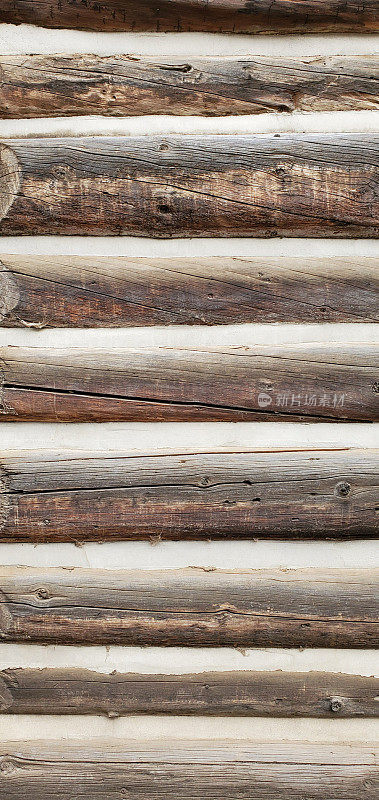 科罗拉多州落基山脉小木屋的纹理