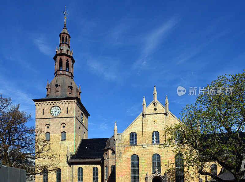 挪威奥斯陆，卡尔·约翰盖特(路德会)上的奥斯陆大教堂