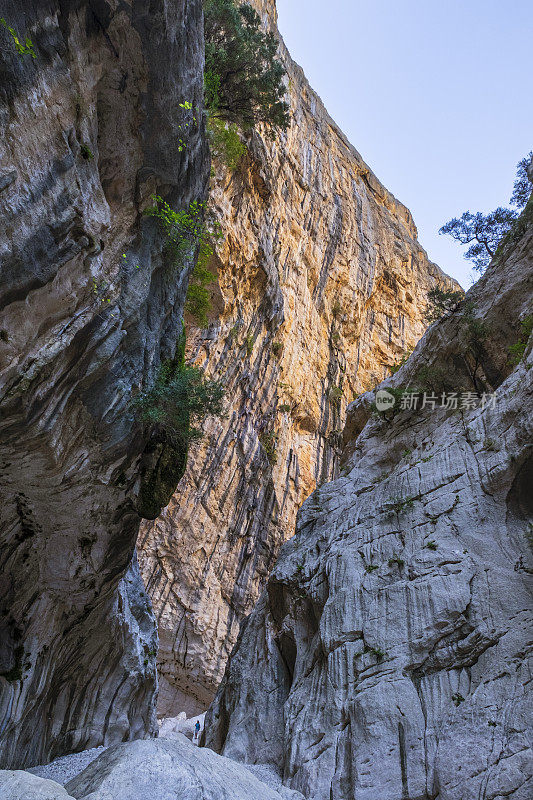 Gorropu峡谷，位于意大利撒丁岛中东部的Supramonte地区