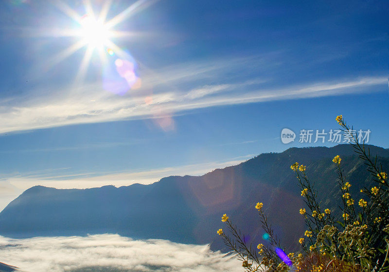 天线宝宝山布罗莫的景色