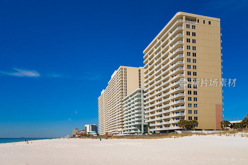 巴拿马城市海滩和酒店在佛罗里达美国