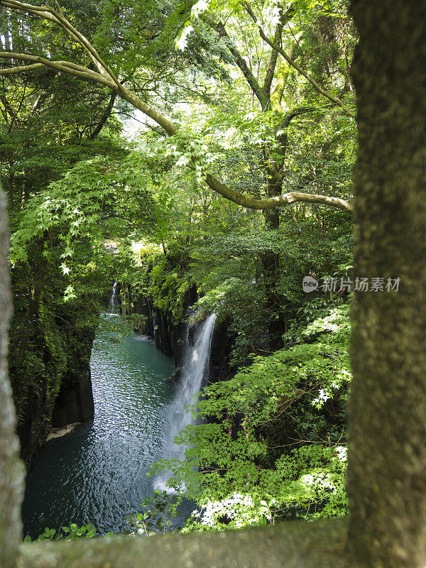 高知湖峡谷的窗口侧景