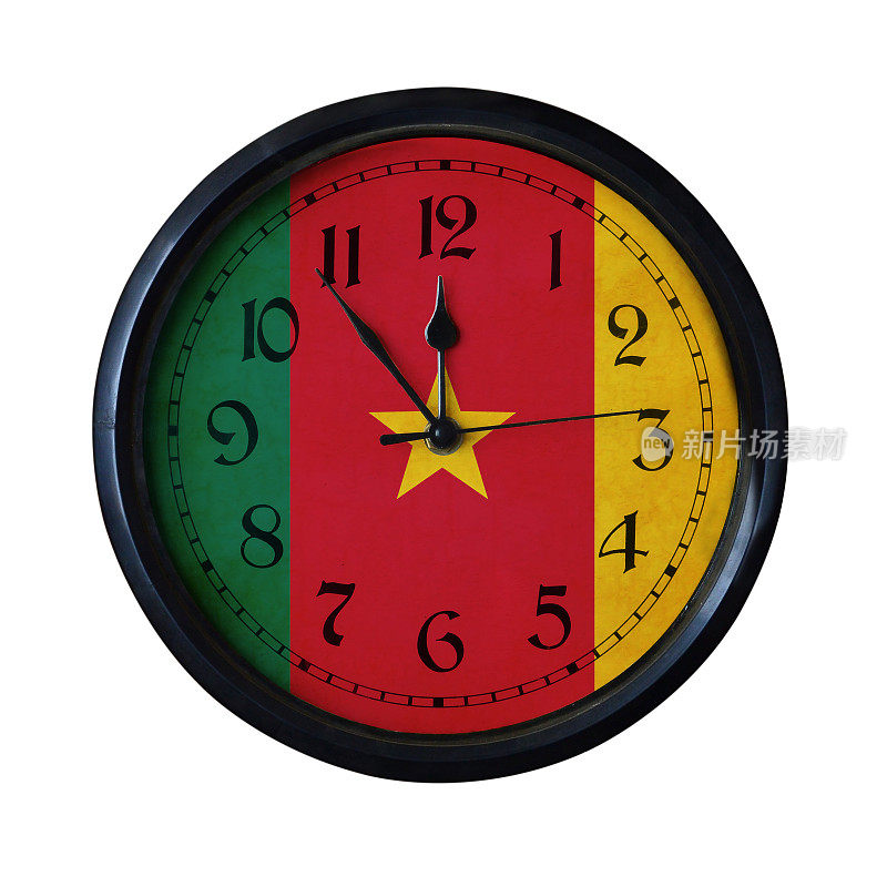 喀麦隆旗挂钟-同一系列的手表端口