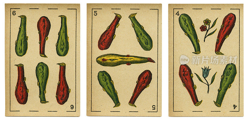 巴斯托斯四五六西班牙扑克牌巴拉加十九世纪