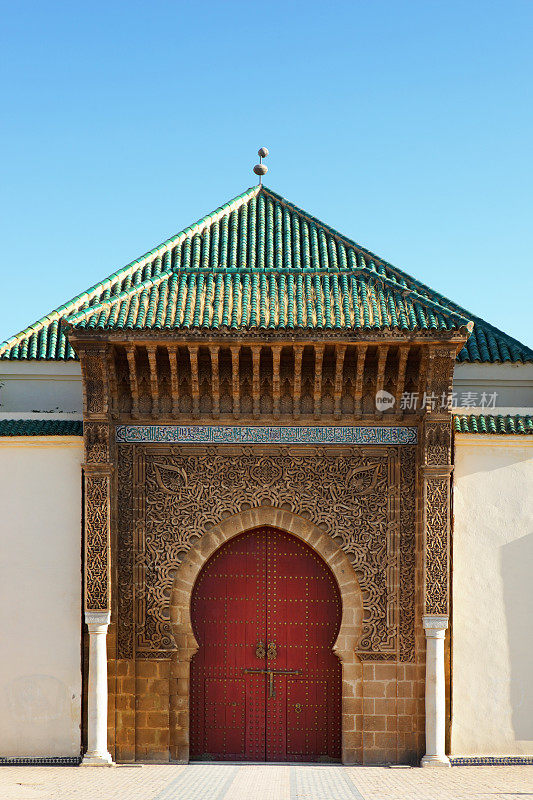 穆莱伊斯梅尔墓入口，梅克内斯，摩洛哥