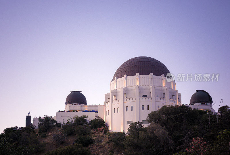 加州洛杉矶格里菲斯天文台的夜景