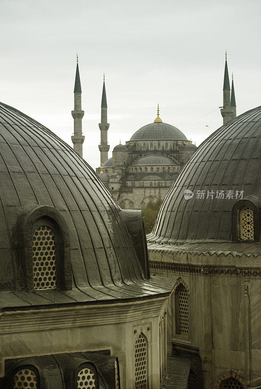 蓝色清真寺，苏丹艾哈迈德区，伊萨坦布尔，土耳其