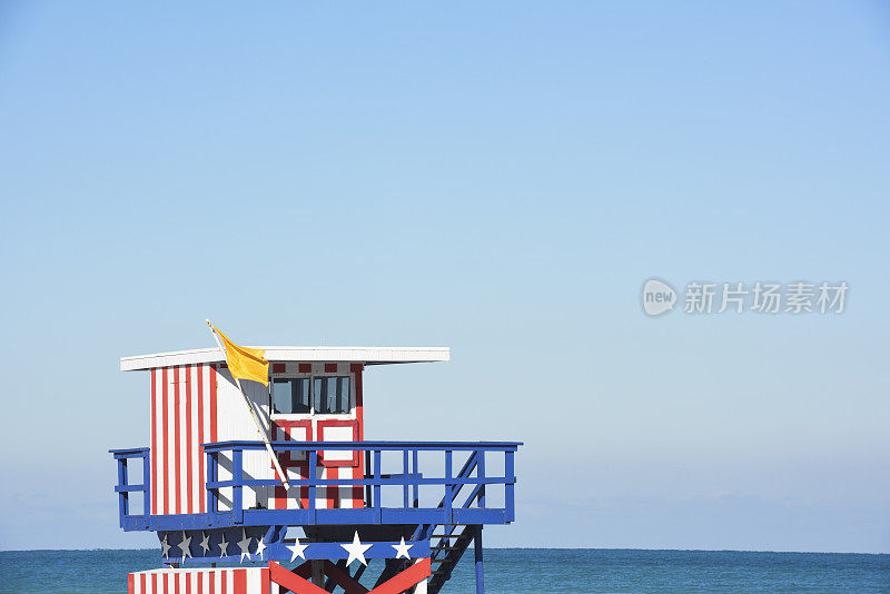 迈阿密海滩美国主题救生员站旅游目的地美国