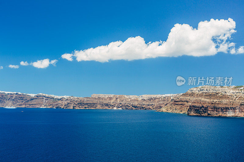 圣托里尼岛火山口