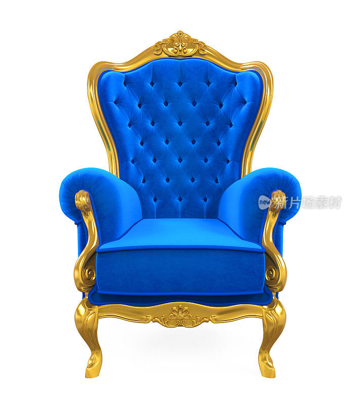 蓝色宝座椅