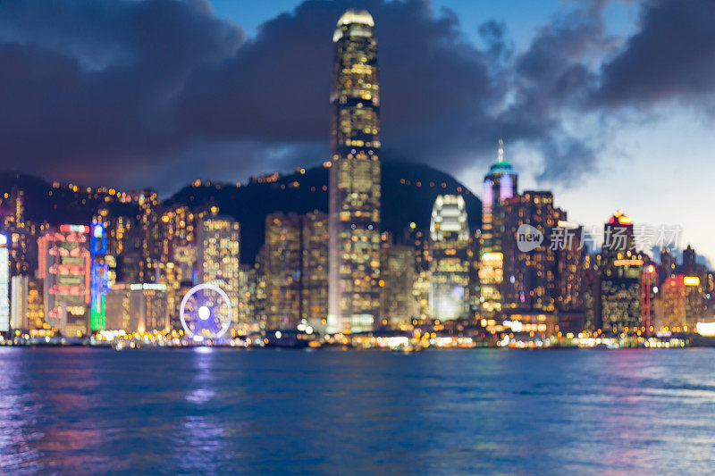 海傍香港散景光城商业闹市
