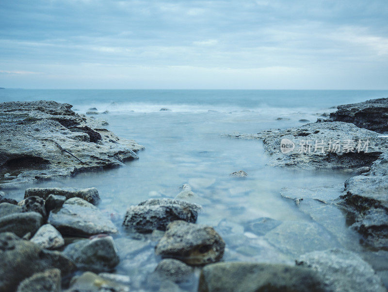 长曝光地中海海滩拍摄