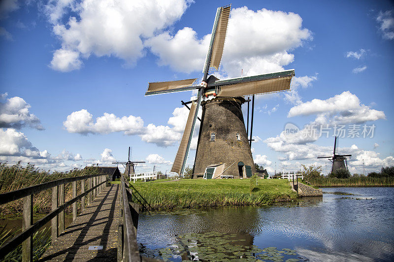 kinderdijk、荷兰。