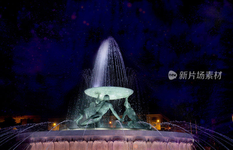 马耳他瓦莱塔,喷泉