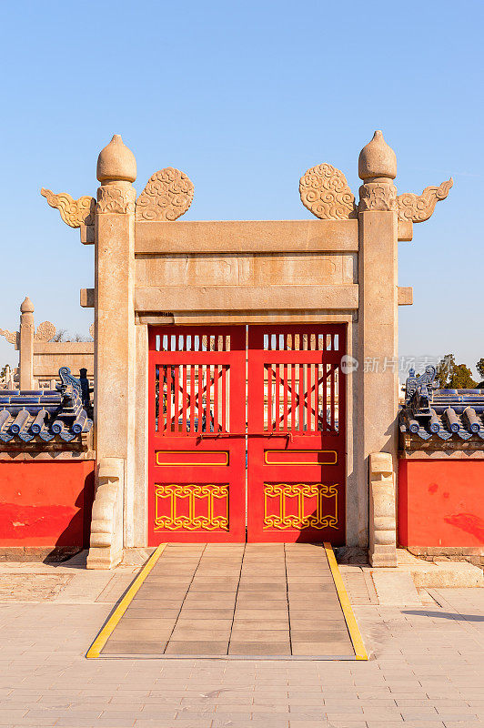 通往天坛的大门，北京的一座帝王祭祀坛。联合国教科文组织世界遗产