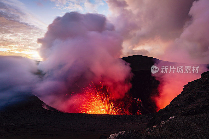 瓦努阿图亚苏尔火山坦纳岛爆发