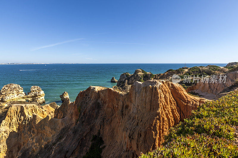 葡萄牙的阿尔加维海岸线