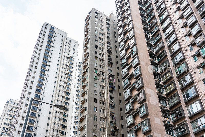 香港拥挤的房屋