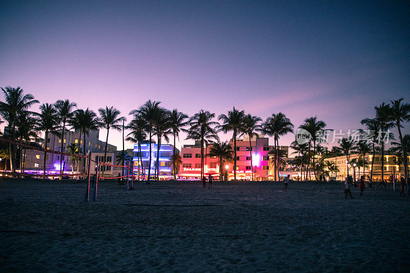 迈阿密海滩夜生活