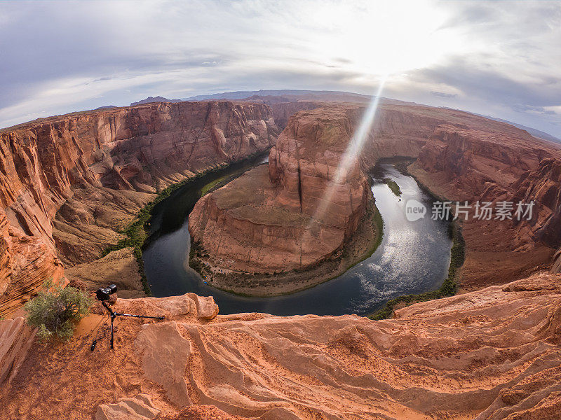 美国亚利桑那州的马蹄形弯道景观