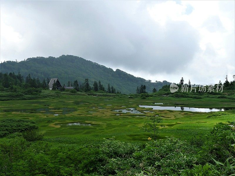 日本新潟的Hiuchi山(百山)