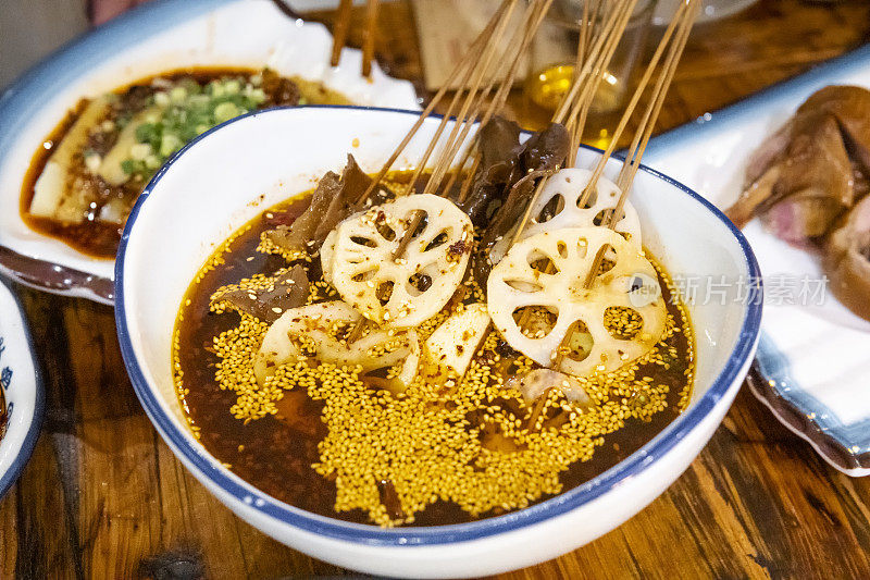 这是一家川菜餐厅的特写