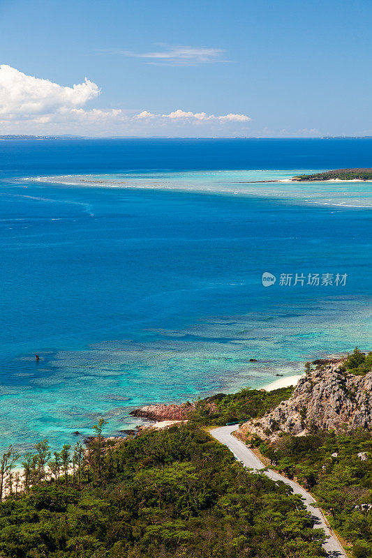 冲绳Izena岛的景色