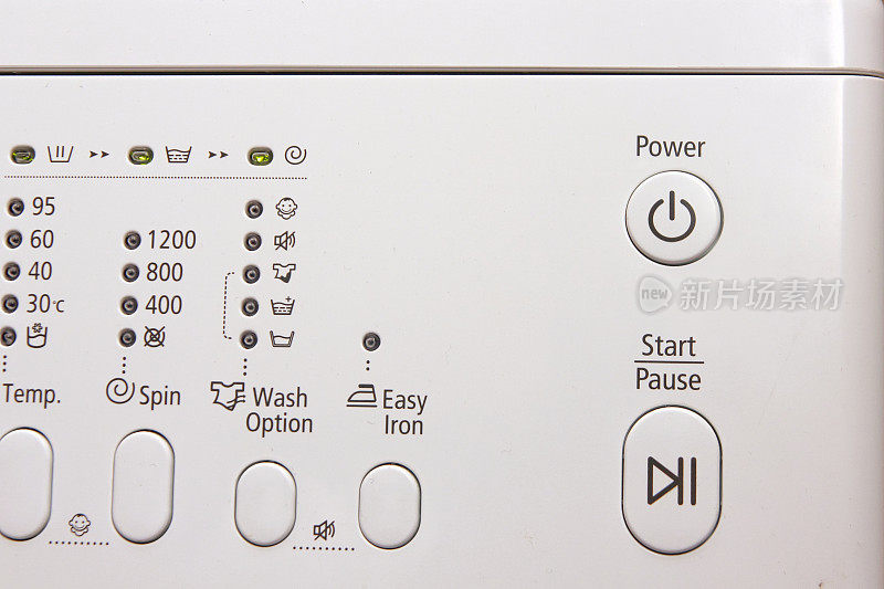洗衣机的电源按钮