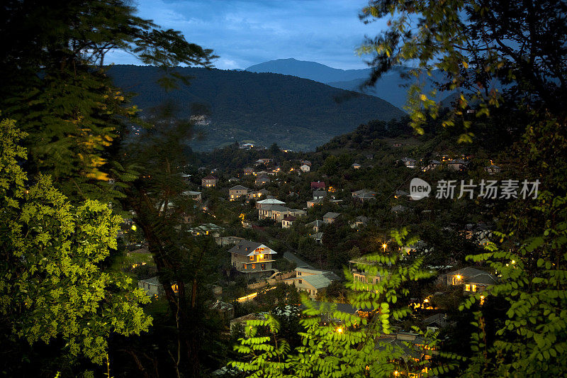 山村夜景