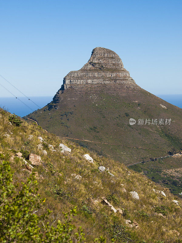 南非开普敦的桌山和狮头
