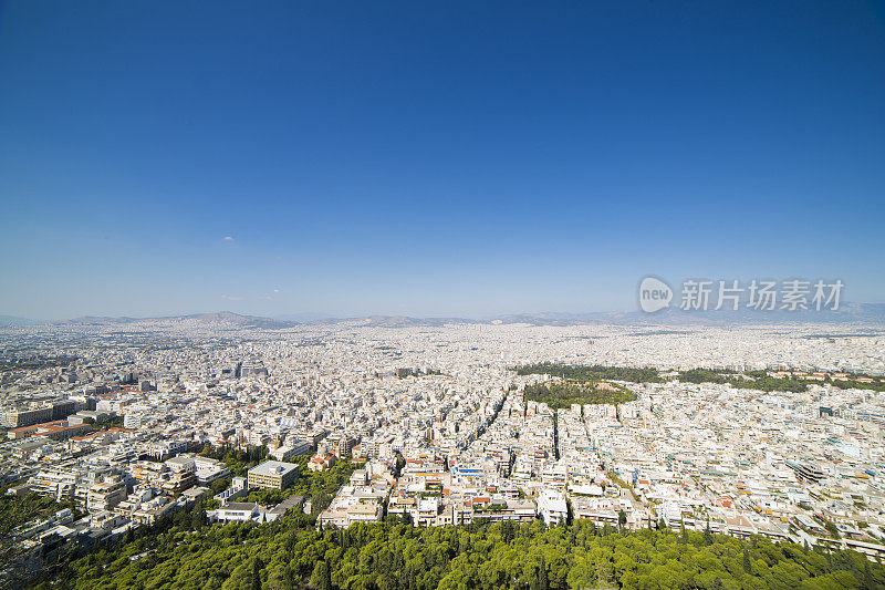 雅典全景从Lycabettus山…Likavitos,雅典,希腊