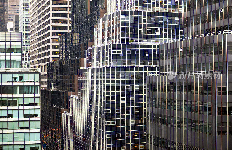 曼哈顿的建筑景观