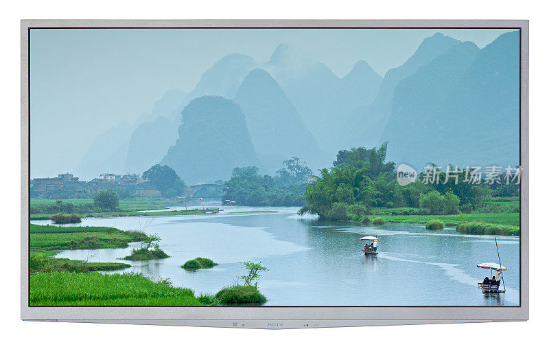 现代铝平板电视与中国场景