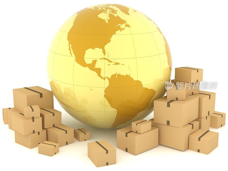 全球船运箱遍布全球