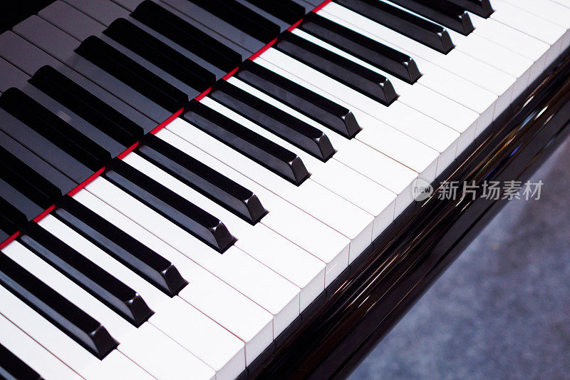 钢琴键盘背景乐器