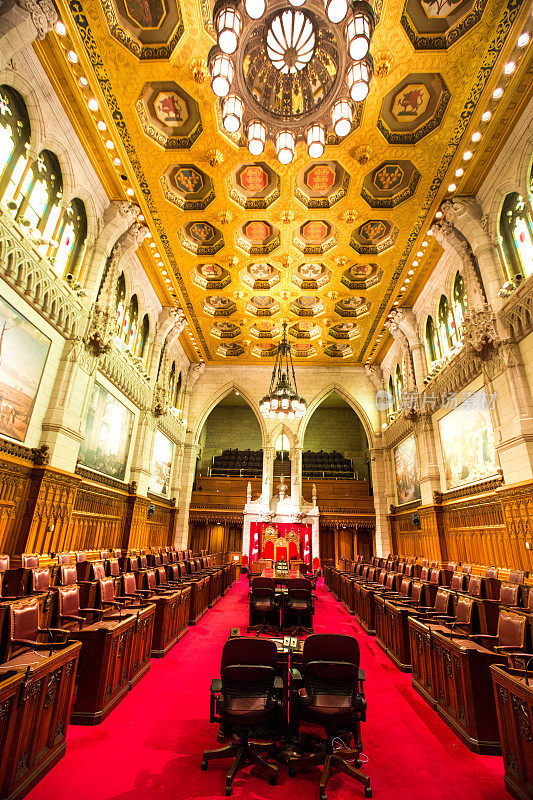 加拿大国会大厦的参议院会议厅