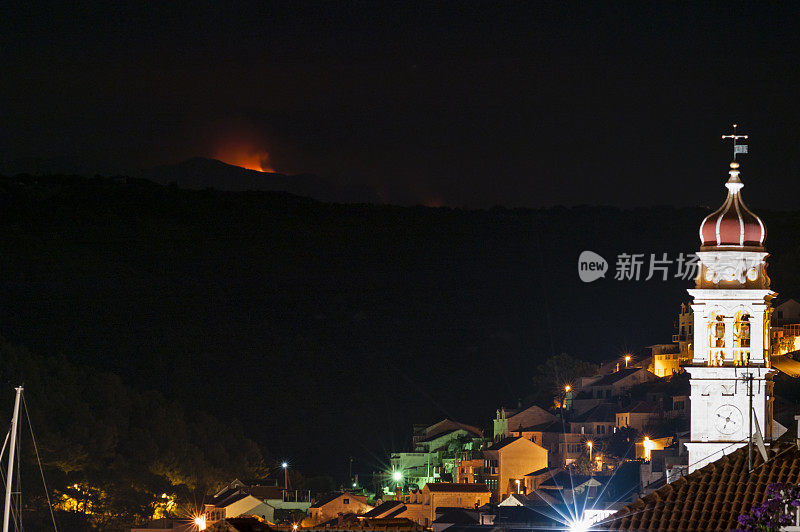 克罗地亚着火了，浓烟滚滚