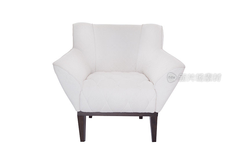 扶手椅现代设计师椅子上的白色背景纹理椅子