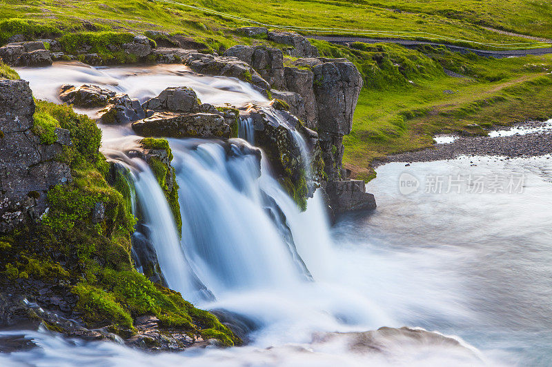 教会山瀑布,瀑布,冰岛,欧洲
