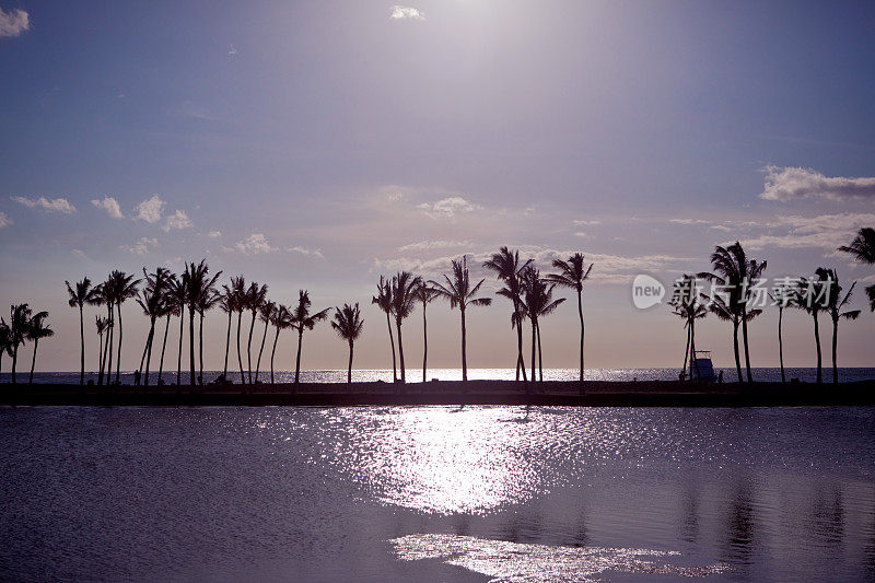 ʻAnaehoʻ奥马鲁海滩在Waikoloa，大岛夏威夷