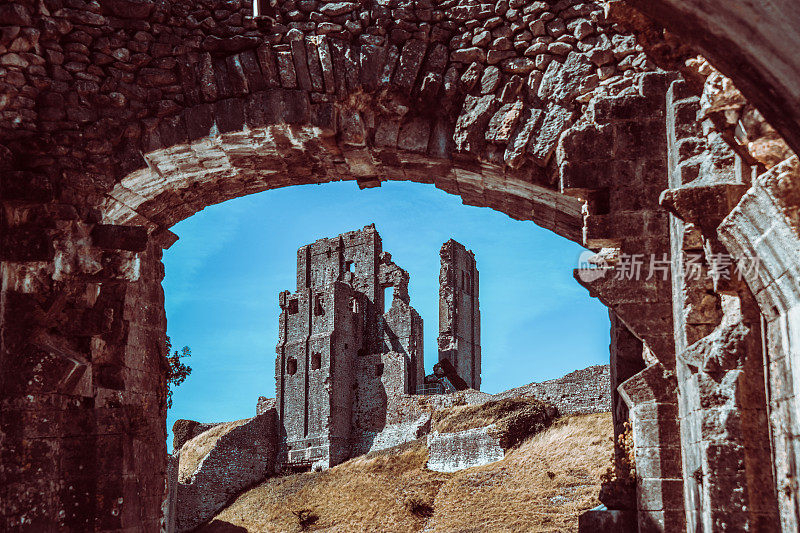 Corfe城堡废墟