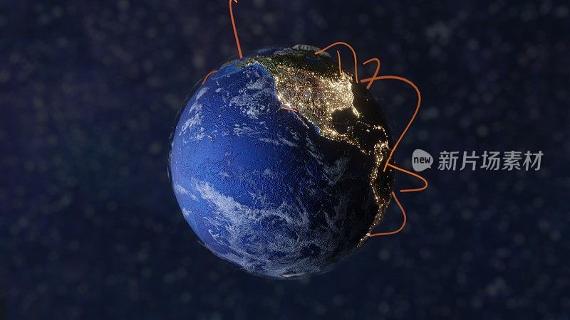 地球连接线路国际网络