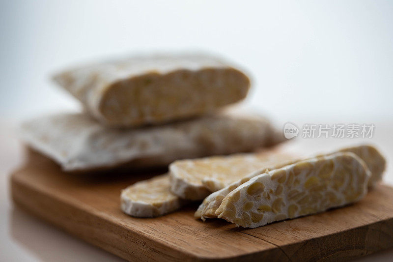 传统的素食豆豉切片