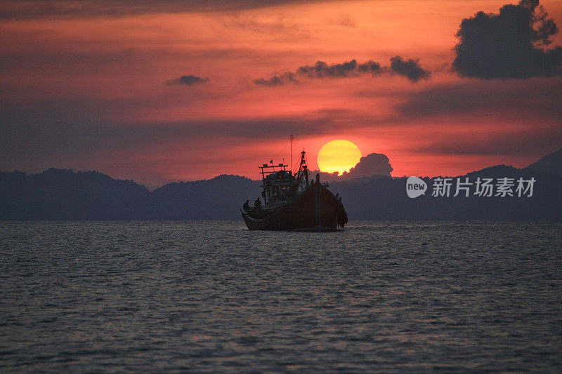 亚齐的日落风景