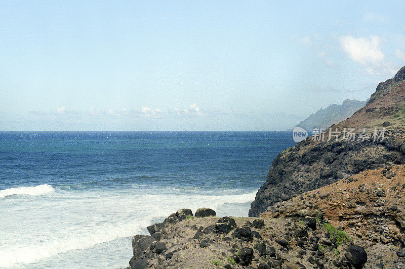 夏威夷海滩海岸线电影照片